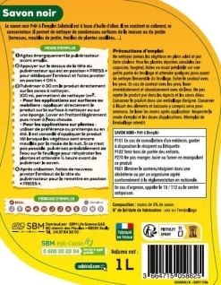 Savon noir prêt à l'emploi pulvérisateur 1L SOLABIOL