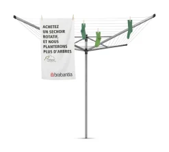 Séchoir Lift-O-Matic 60m + Ancre gris métal