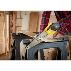 Scie égoïne Sharpcut coupe fine 380mm 11tpi STANLEY