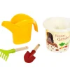 Seau de jardin 2L + accessoires bois/plastique recyclé