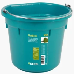 Seau-mangeoire FlatBack gradué aquamarin 20L KERBL