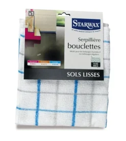 Serpillière bouclette pour sols lisses 50x60 cm STARWAX
