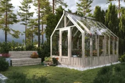 Serre en bois blanc traité Emilia 8,20 m²
