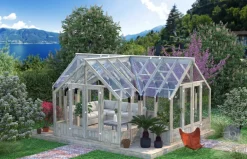 Serre en bois blanc traité Emilia 19,10 m²