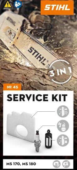 Service kit 45 pour tronçonneuse thermique MS 170 - MS 180