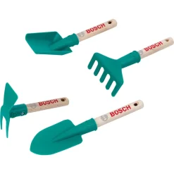Set petits outils de jardinage Bosch bois/plastique, 4 pcs