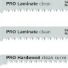 Set de 3 lames de scie pour stratifié, longueur : 83 mm