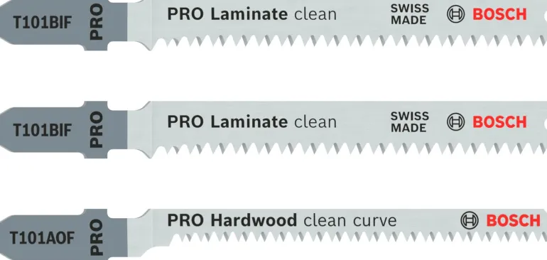 Set de 3 lames de scie pour stratifié, longueur : 83 mm