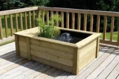 Set structure bassin Quadro Wood III 570L + bâche