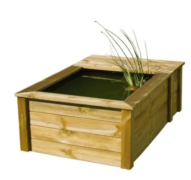 Set structure bassin Quadro Wood III 570L + bâche