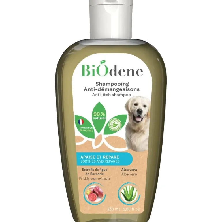 Shampoing Bio anti-démangeaisons pour chien 250 ml Biodène