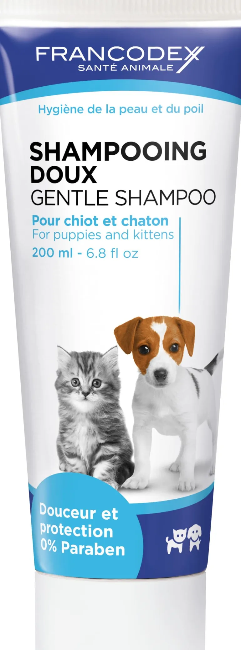 Shampoing doux pour chiot et chaton 200 ml FRANCODEX