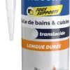 Silicone tous supports antimoisissures 280 ml translucide