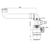 Siphon lavabo Neo Air avec prise machine à laver WIRQUIN