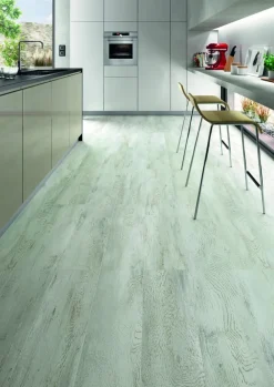 Sol stratifié Presto 8 mm 4 chanfreins Chalet 2,22m² gris