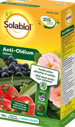 Solution anti-oïdium blanc 100 g SOLABIOL