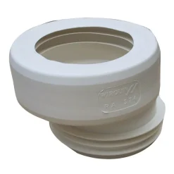 Sortie de cuvette WC excentrée à lèvres Ø100/110mm WIRQUIN