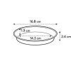Soucoupe Green Basics Ø17cm Vert ELHO