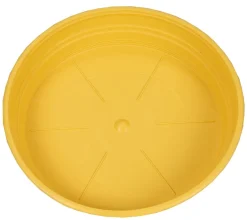 Soucoupe ronde jaune Ø26 cm RIVIERA