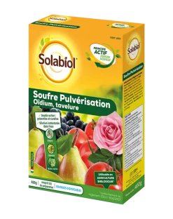 Soufre pulvérisation anti-oïdium/tavelure 400g SOLABIOL