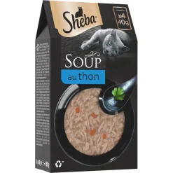 Soupe au filet de thon pour chat - sachet fraicheur 4x40g