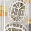 2 sphères bourre matériau avec support fixation cage