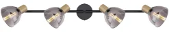 Spot métal noir couleur bronze 4x E14 25W 230V Jay