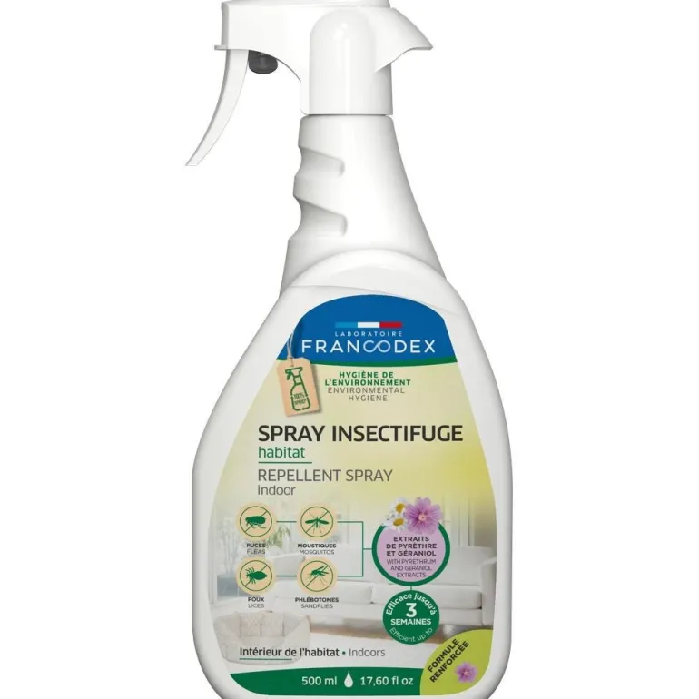 Spray insectifuge de l'habitat parfum floral 500 ml