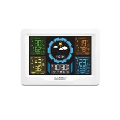 Station météo écran coloré + 3 capteurs blanc