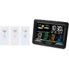 Station météo radio-Pilotée + 3 capteurs thermo/hygro noir