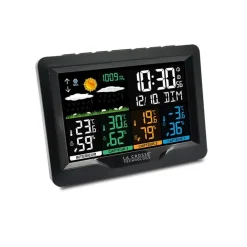Station météo radio-Pilotée + 3 capteurs thermo/hygro noir