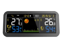 Station météo électronique écran 15cm avec capteur sans fil