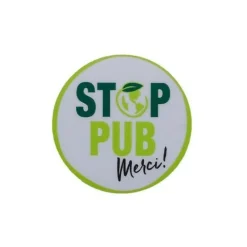 Sticker rond Stop pub Ø5cm pour boîtes aux lettres