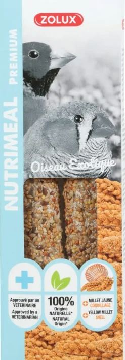 Sticks nutrimeal oiseau exotique millet jaune 110gr ZOLUX