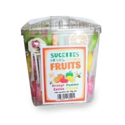 Sucette au miel saveur fruits 10g - Vendue à l'unité