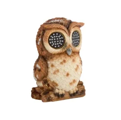 Sujet solaire à poser Blinkin Hibou clin d'œil 13cm