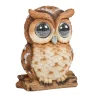 Sujet solaire à poser Blinkin Hibou clin d'œil 19cm
