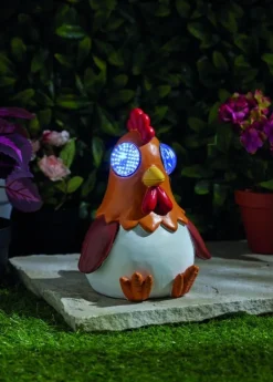 Sujet solaire à poser Blinkin Coq clin d'œil 19cm