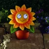 Sujet solaire à poser Blinkin Tournesol clin d'œil XL