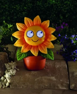 Sujet solaire à poser Blinkin Tournesol clin d'œil XL