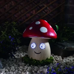 Sujet solaire à poser Blinkin Champignon clin d'œil XL