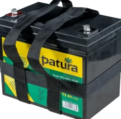 Super batterie fixée AGM 12 V/75 Ah PATURA