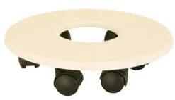 Support 6 roulettes Ø26,5 cm blanc RIVIERA