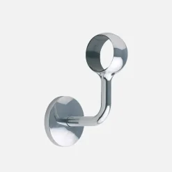 Support coudée finition nickel pour main courante