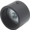 Support entre-murs pour tube Élégance ø28 mm noir mat