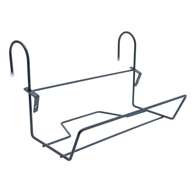 Support jardinière en fil 35x14 cm anthracite