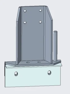 Support à boulonner pour fixer la Flexi Pump à la remorque
