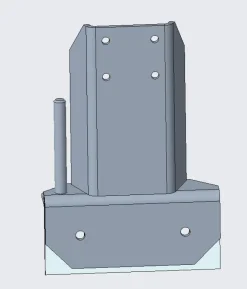 Support à boulonner pour fixer la Flexi Pump à la remorque