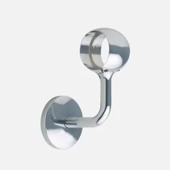 Support de jonction de main courante acier nickel brossé