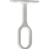 Support de milieu fixe pour tube penderie oval 30x15mm (x2)